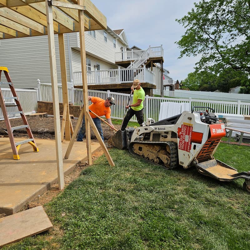 Ohio-Sunroom-Crew OH Sunroom Crew working on a sunroom installation