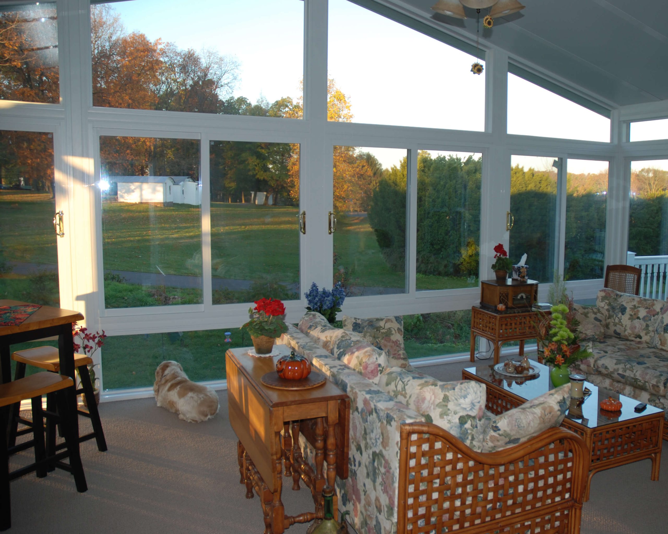 Year-round sunroom interior in columbus